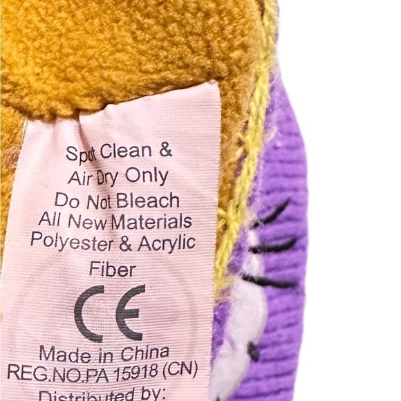 Flipeez Winking Kitty Cat Purple Pink Knit Hat with Moveable Tail Size OS - Picture 6 of 10